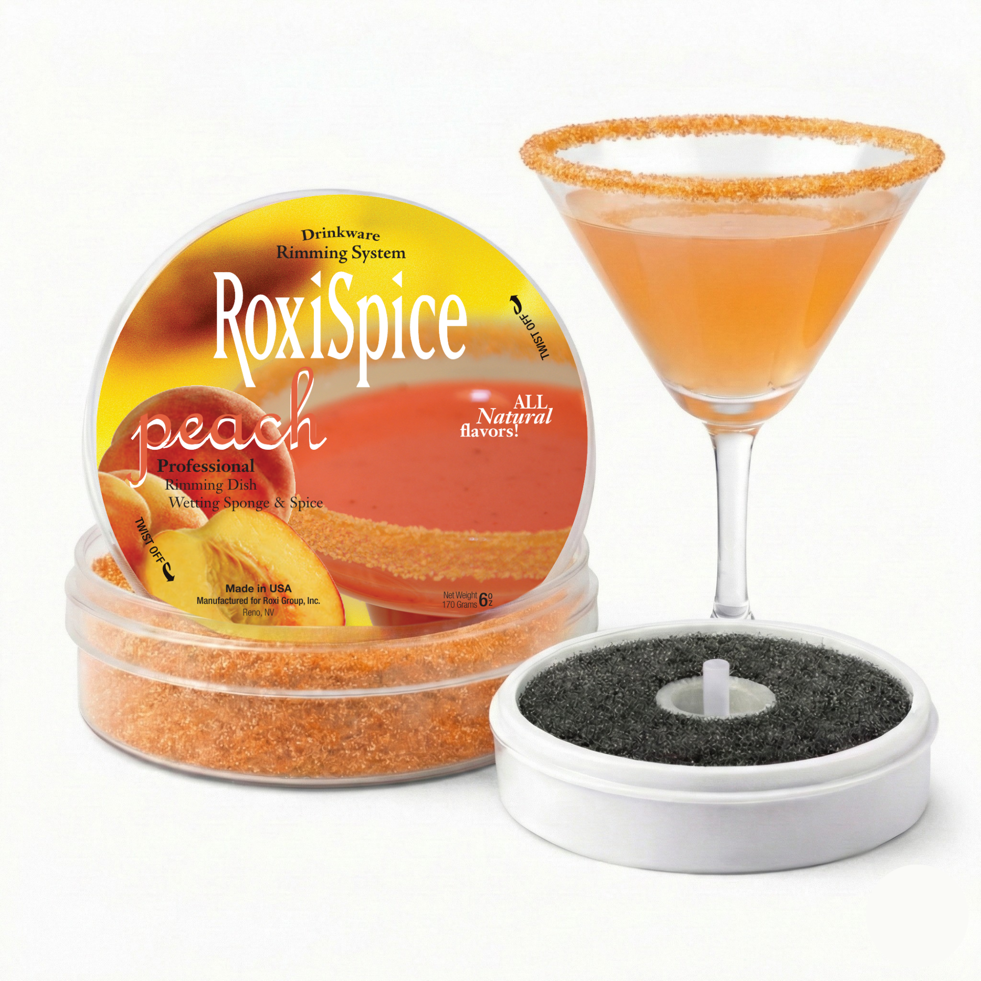 Sour Peach Cocktail Rim Sugar