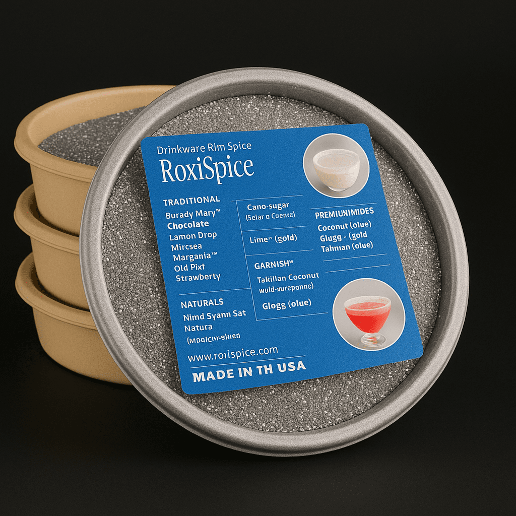 Silver Precious Metal Cocktail Rim Spice image 4