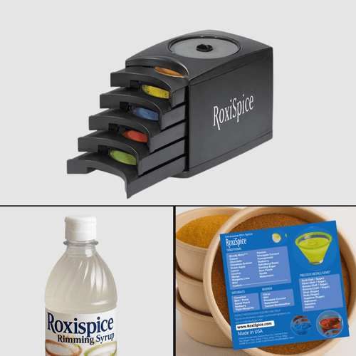 Cyclone mini + Rein Drink mix options Hand held dispenser + Spice options image 1